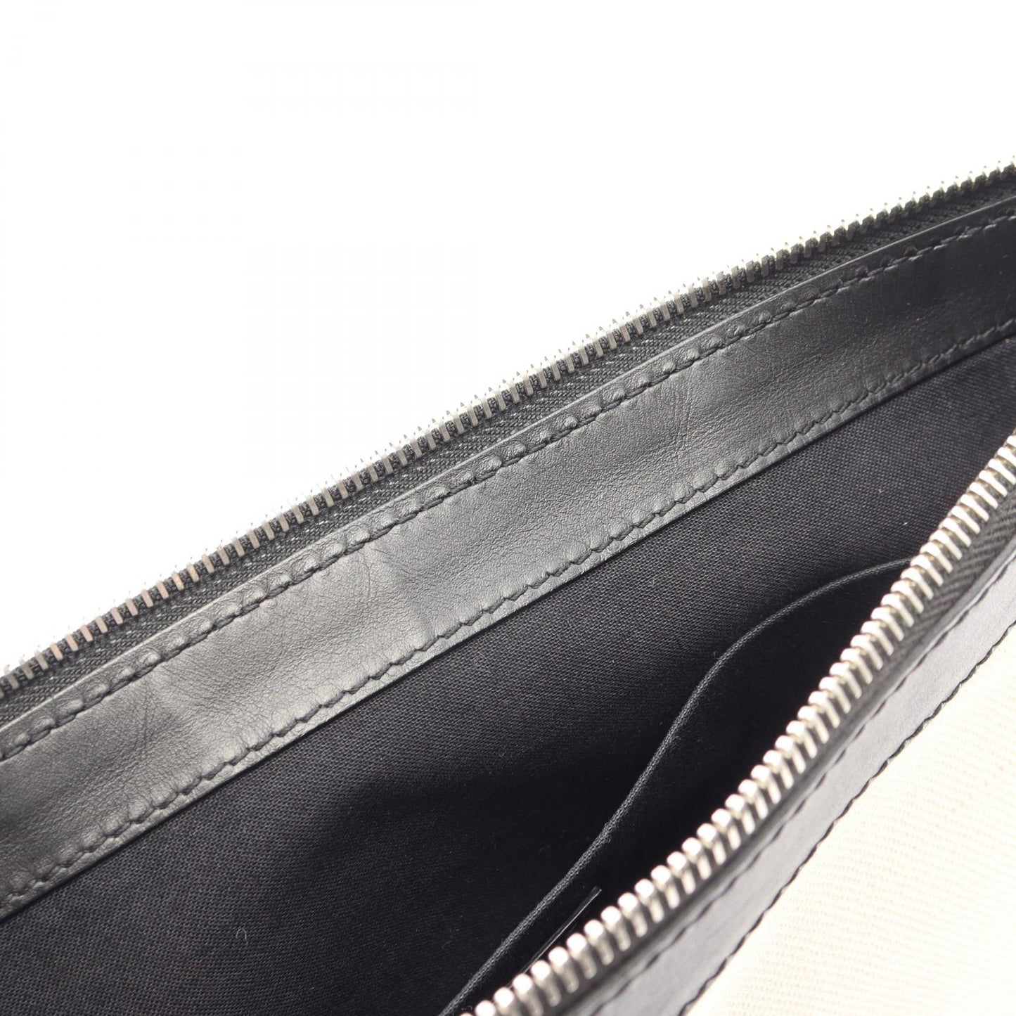 ネイビークリップ M クラッチバッグ キャンバス レザー アイボリー ブラック バレンシアガ バッグ BALENCIAGA