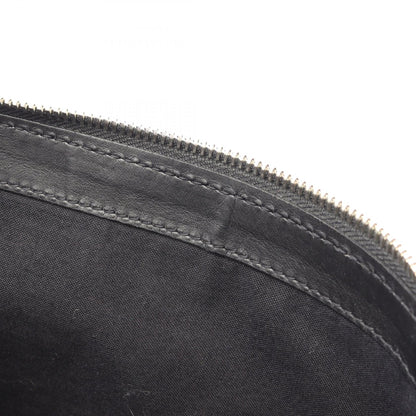ネイビークリップ M クラッチバッグ キャンバス レザー アイボリー ブラック バレンシアガ バッグ BALENCIAGA