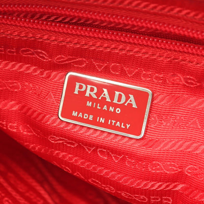 VELA バックパック リュックサック ナイロン レザー レッド プラダ バッグ PRADA
