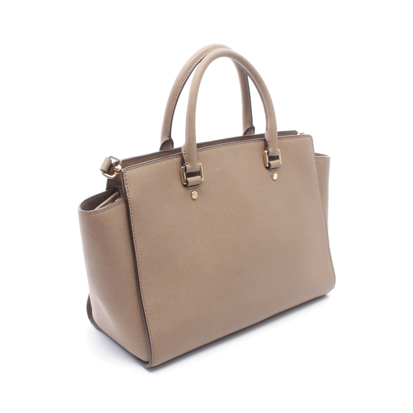 SELMA セルマ ラージ 2WAY ハンドバッグ レザー グレーブラウン マイケルコース バッグ MICHAEL KORS