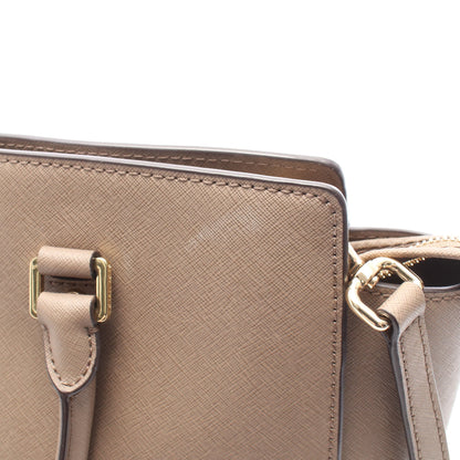 SELMA セルマ ラージ 2WAY ハンドバッグ レザー グレーブラウン マイケルコース バッグ MICHAEL KORS