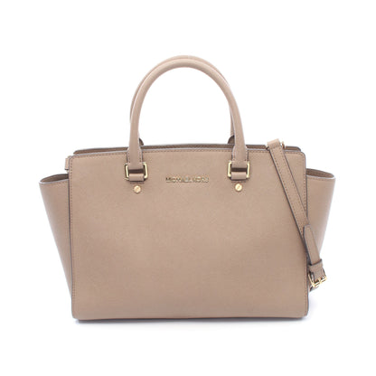 SELMA セルマ ラージ 2WAY ハンドバッグ レザー グレーブラウン マイケルコース バッグ MICHAEL KORS