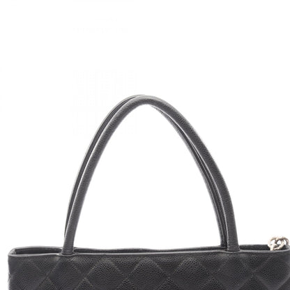 復刻トート ハンドバッグ トートバッグ キャビアスキン ブラック シルバー金具 シャネル バッグ CHANEL