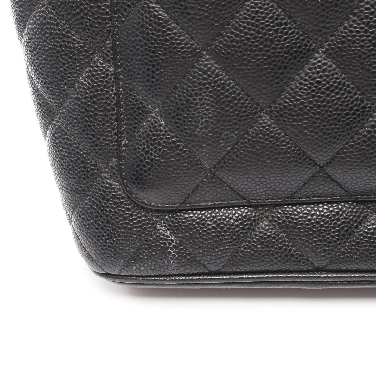 復刻トート ハンドバッグ トートバッグ キャビアスキン ブラック シルバー金具 シャネル バッグ CHANEL