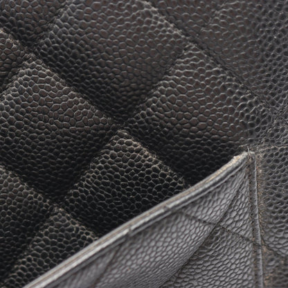 復刻トート ハンドバッグ トートバッグ キャビアスキン ブラック シルバー金具 シャネル バッグ CHANEL