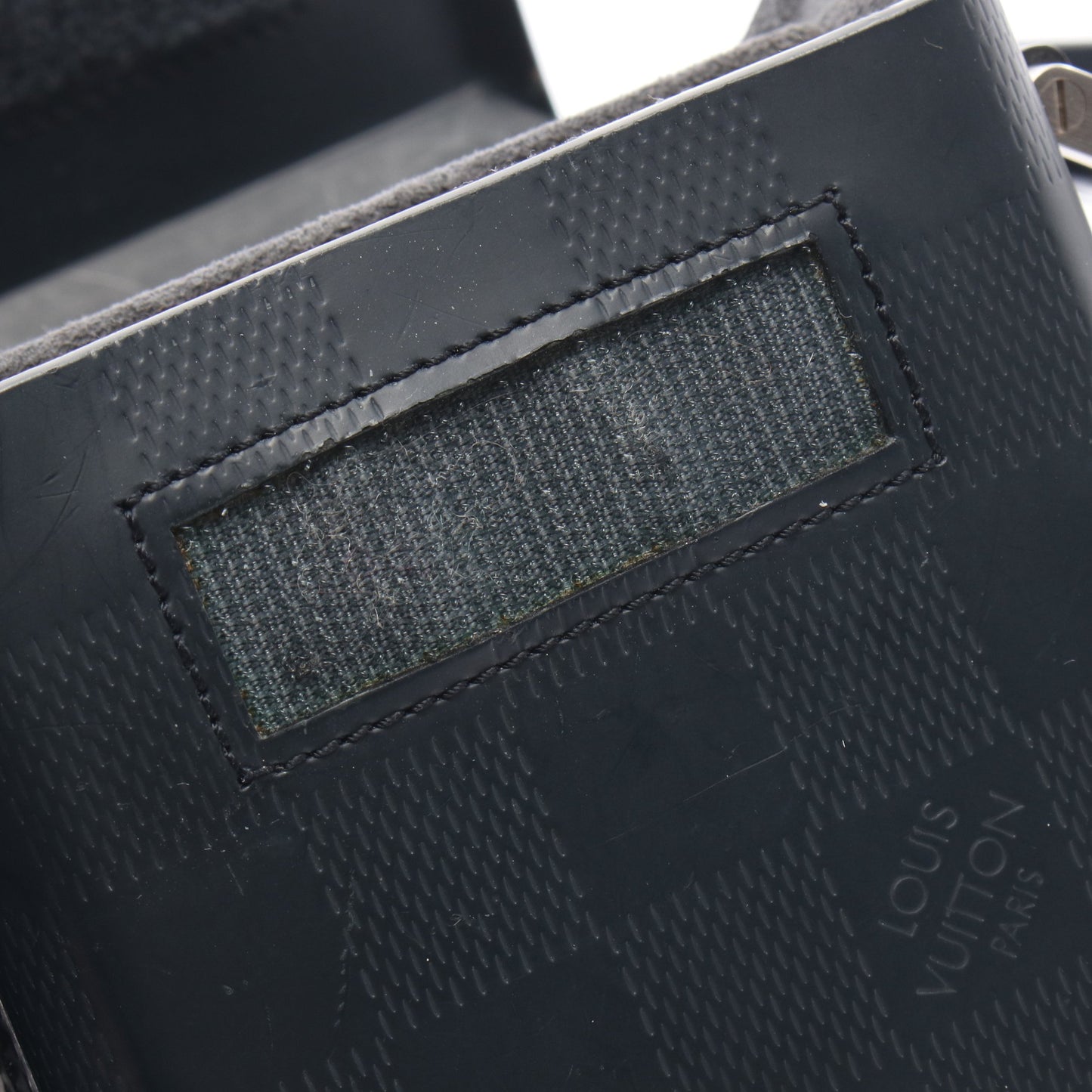 マーティ ダミエグラセ マリンブルー ショルダーバッグ レザー ネイビー ルイヴィトン バッグ LOUIS VUITTON