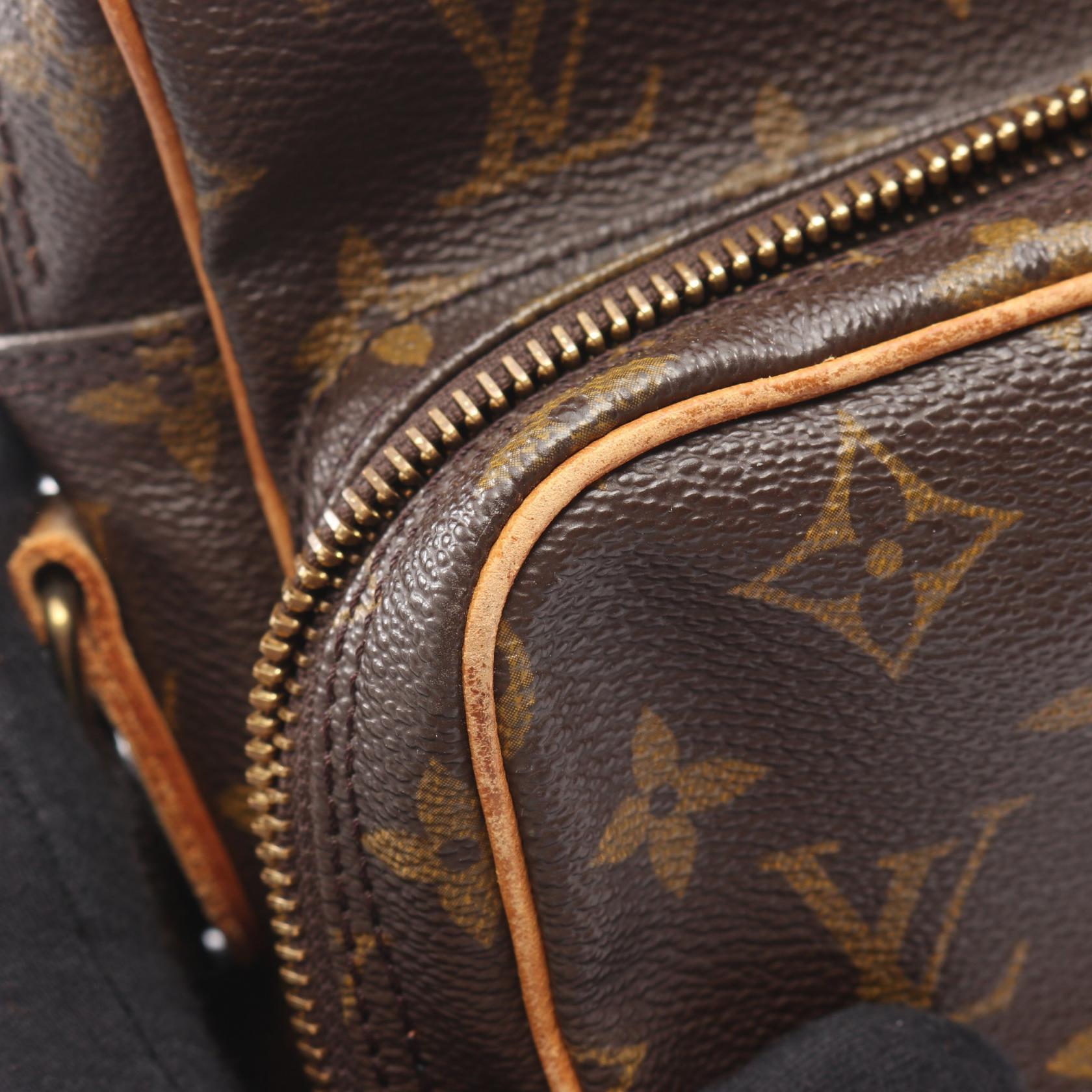 アマゾン モノグラム ショルダーバッグ PVC レザー ブラウン ルイヴィトン バッグ LOUIS VUITTON