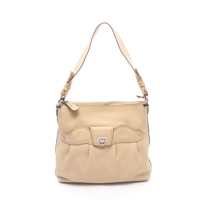 ガンチーニ ワンショルダーバッグ レザー ベージュ サルヴァトーレフェラガモ バッグ Salvatore Ferragamo