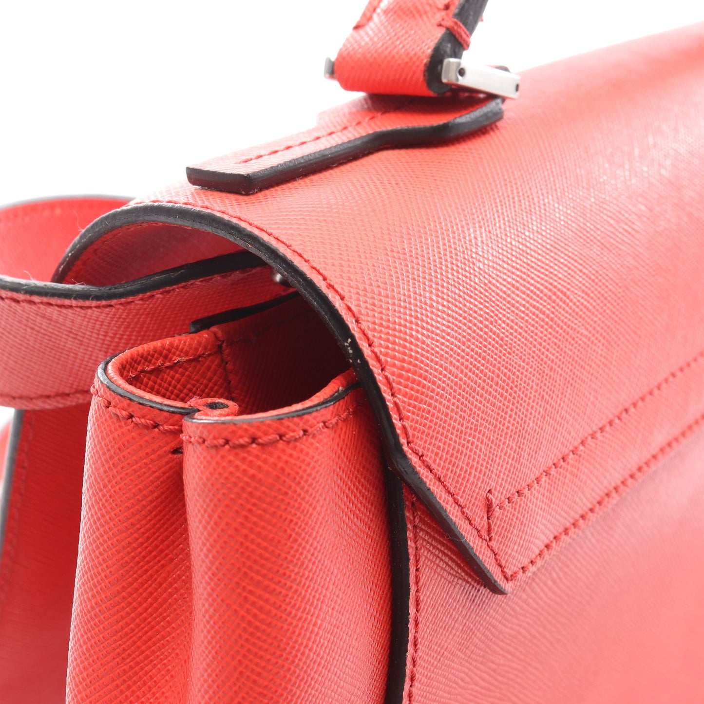 2WAY ハンドバッグ レザー オレンジレッド エムシーエム バッグ MCM