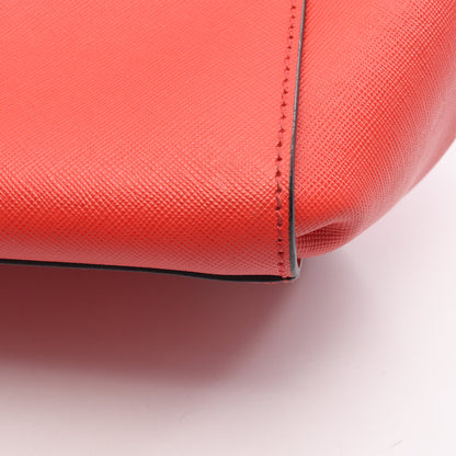 2WAY ハンドバッグ レザー オレンジレッド エムシーエム バッグ MCM