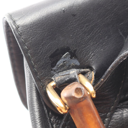 バンブー バックパック リュックサック レザー ブラック グッチ バッグ GUCCI