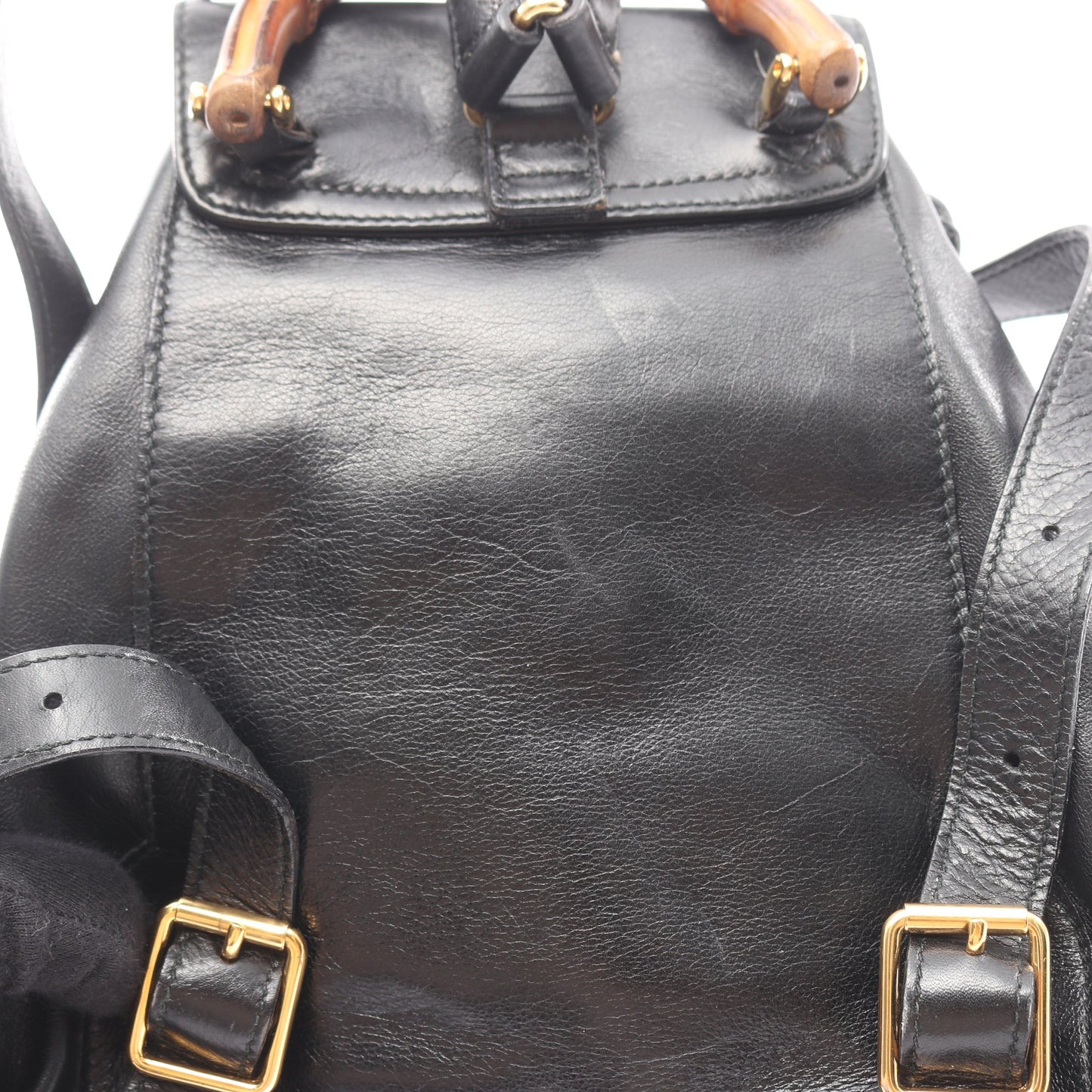バンブー バックパック リュックサック レザー ブラック グッチ バッグ GUCCI