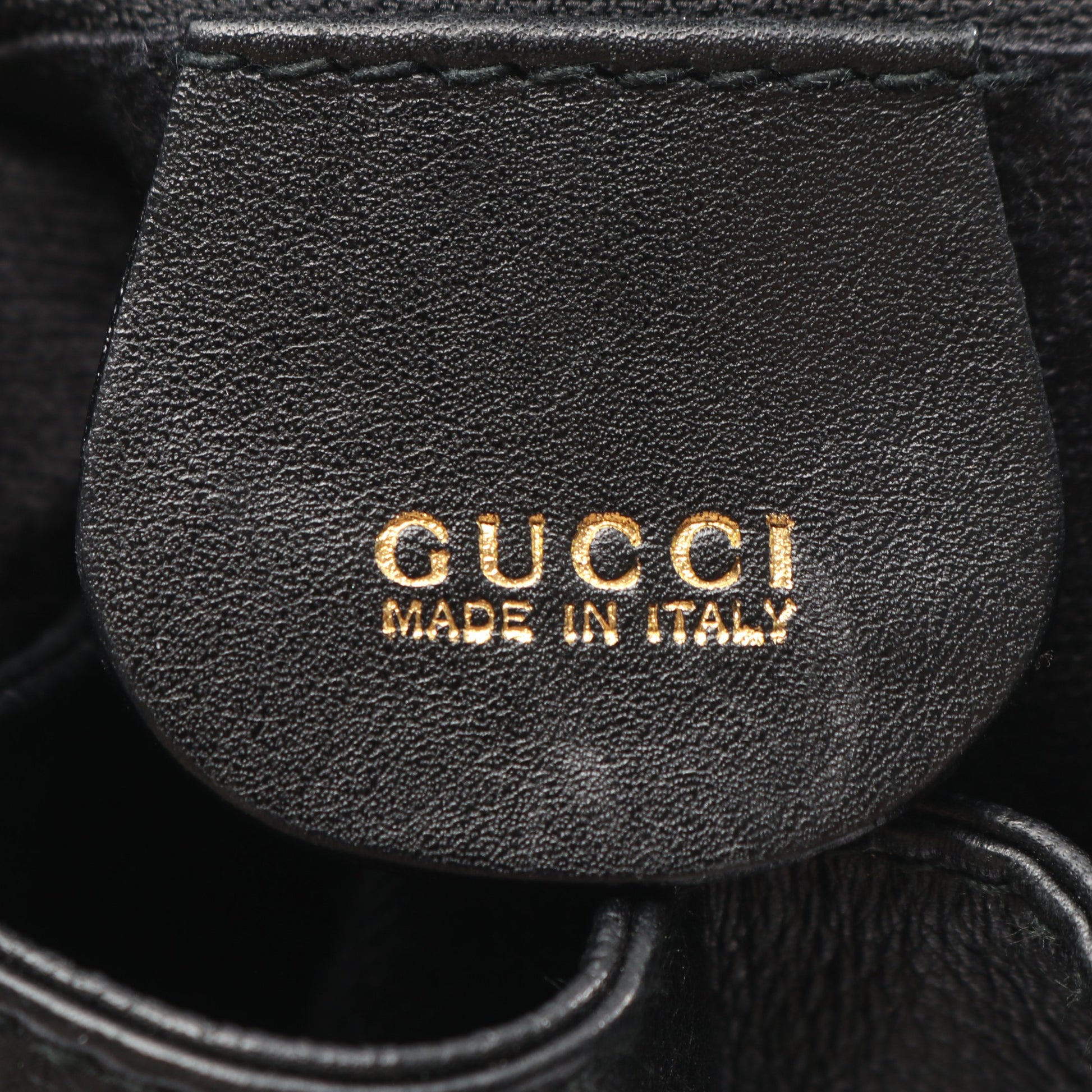 バンブー バックパック リュックサック レザー ブラック グッチ バッグ GUCCI