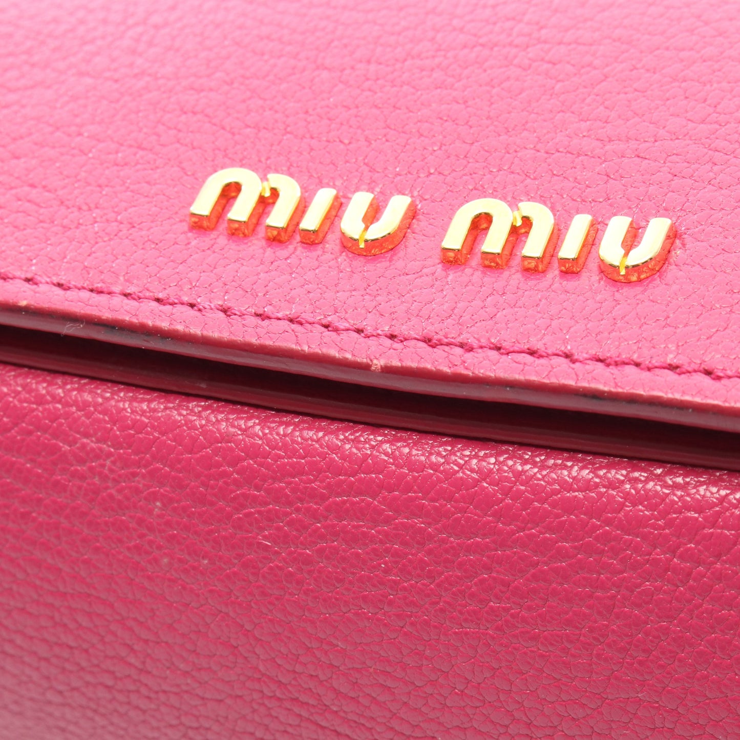マドラス 2WAY ハンドバッグ レザー ピンクパープル ミュウミュウ バッグ miu miu