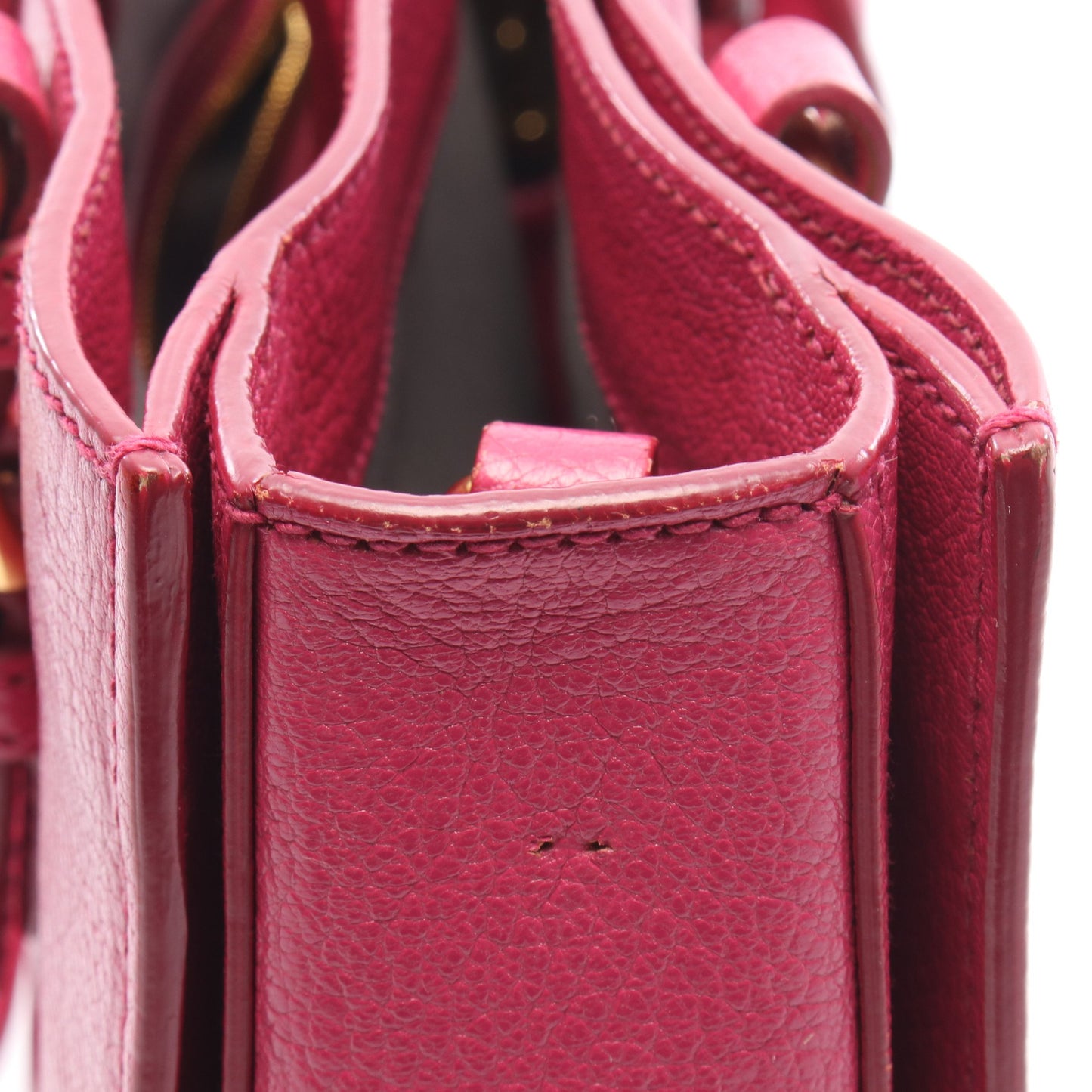 マドラス 2WAY ハンドバッグ レザー ピンクパープル ミュウミュウ バッグ miu miu