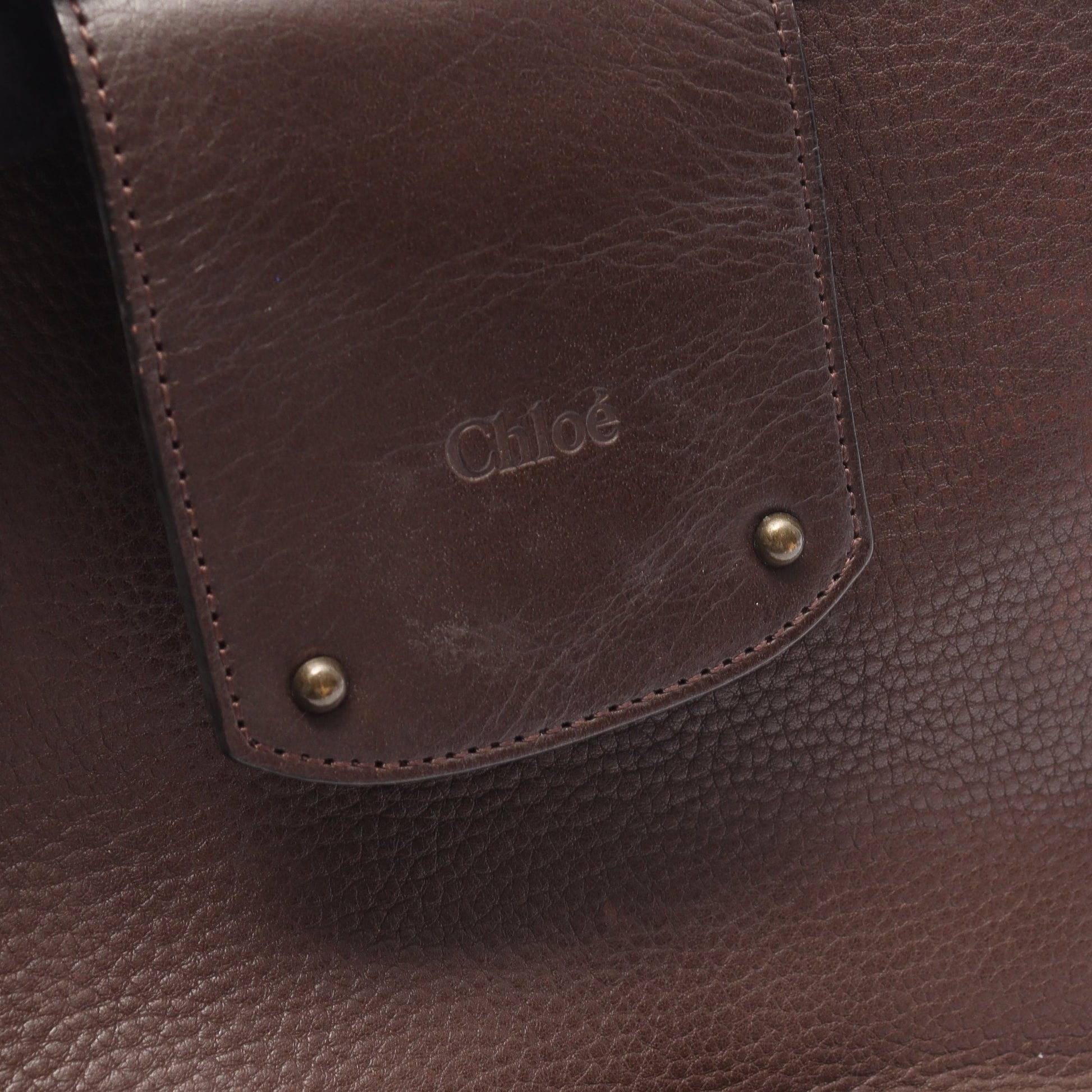 ワンショルダーバッグ レザー ダークブラウン クロエ バッグ Chloe
