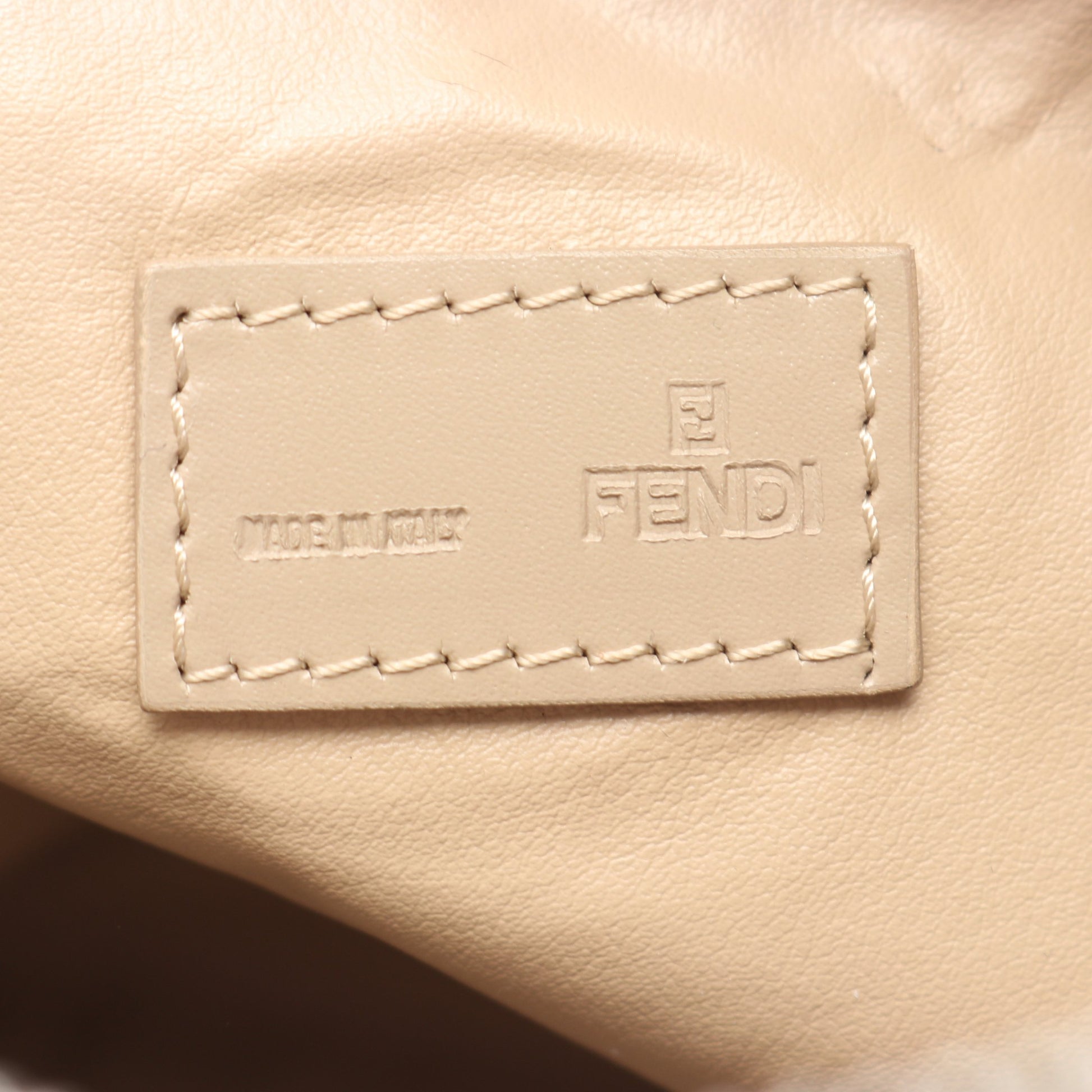 ズッキーノ ハンドバッグ キャンバス レザー ベージュ フェンディ バッグ FENDI