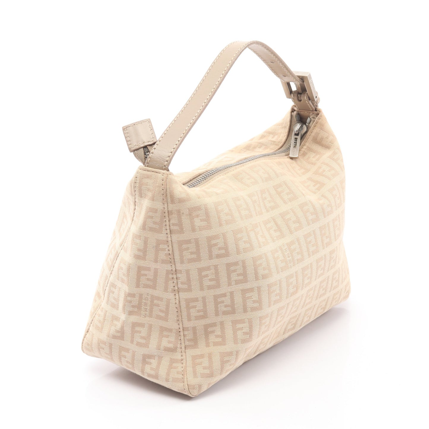 ズッキーノ ハンドバッグ キャンバス レザー ベージュ フェンディ バッグ FENDI