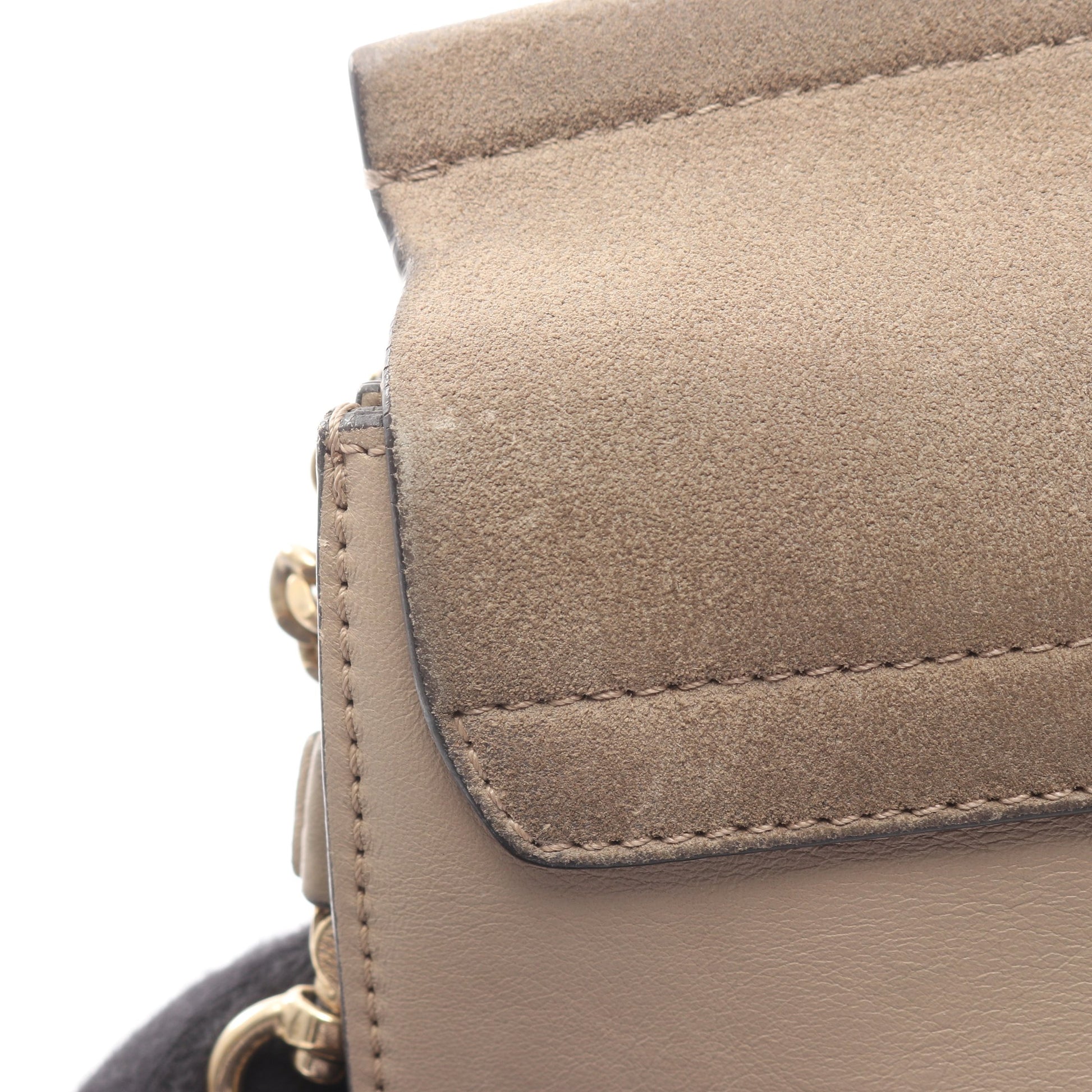 フェイ ショルダーバッグ ショルダーバッグ スエード レザー グレーベージュ クロエ バッグ Chloe