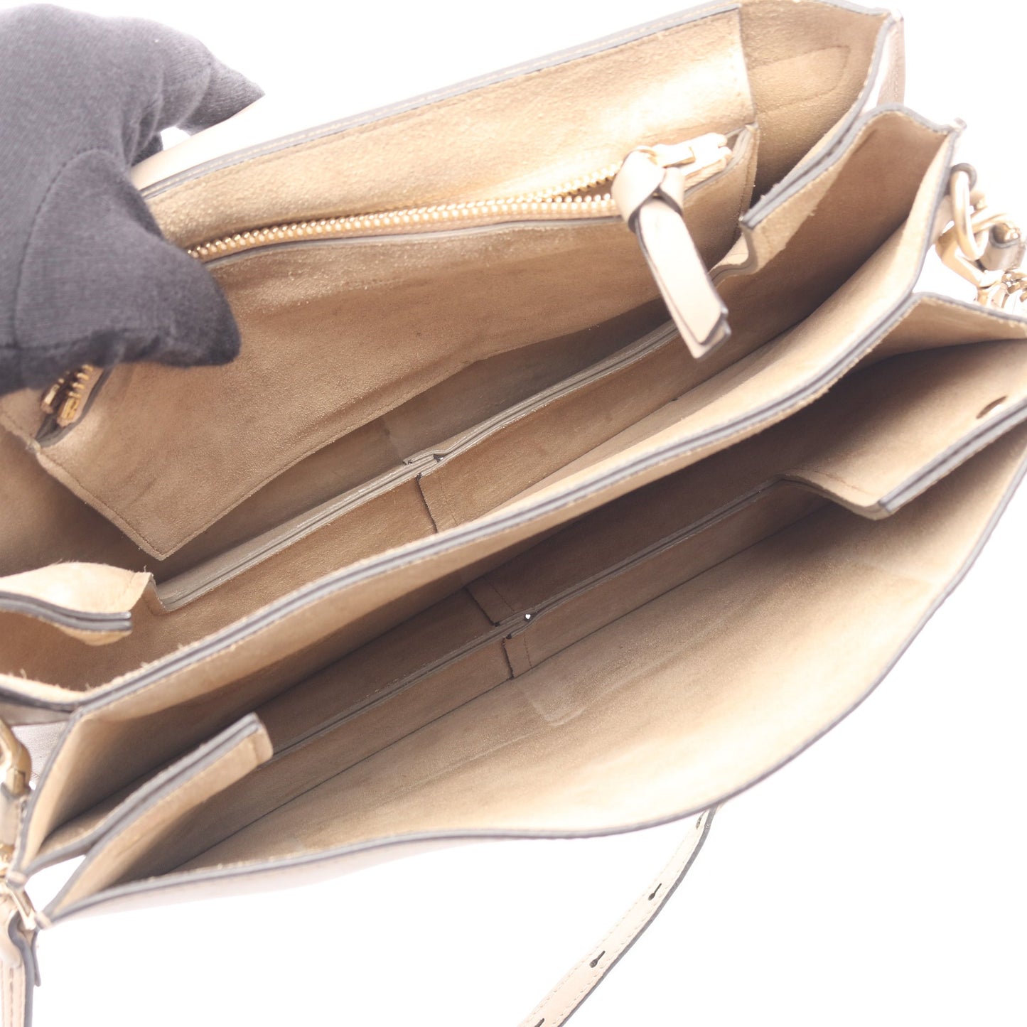 フェイ ショルダーバッグ ショルダーバッグ スエード レザー グレーベージュ クロエ バッグ Chloe