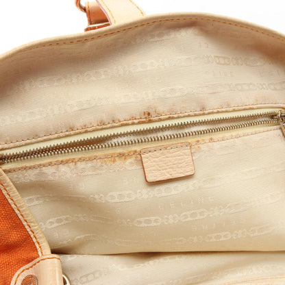 ショルダーバッグ ショルダーバッグ キャンバス レザー オレンジ セリーヌ バッグ CELINE