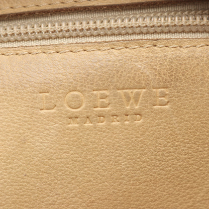 アナグラム ショルダーバッグ スエード レザー ベージュ アイボリー ロエベ バッグ LOEWE