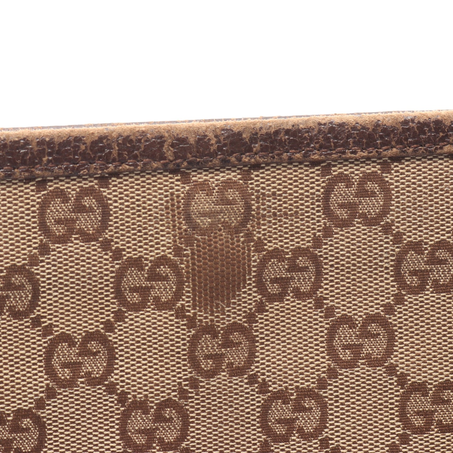 GGキャンバス ショルダーバッグ キャンバス レザー ベージュ ブラウン グッチ バッグ GUCCI
