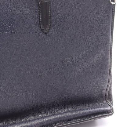 トレド ブリーフケース ビジネスバッグ レザー ネイビー ブラック ロエベ バッグ LOEWE