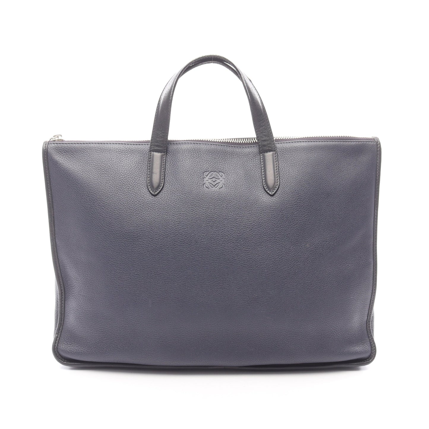 トレド ブリーフケース ビジネスバッグ レザー ネイビー ブラック ロエベ バッグ LOEWE