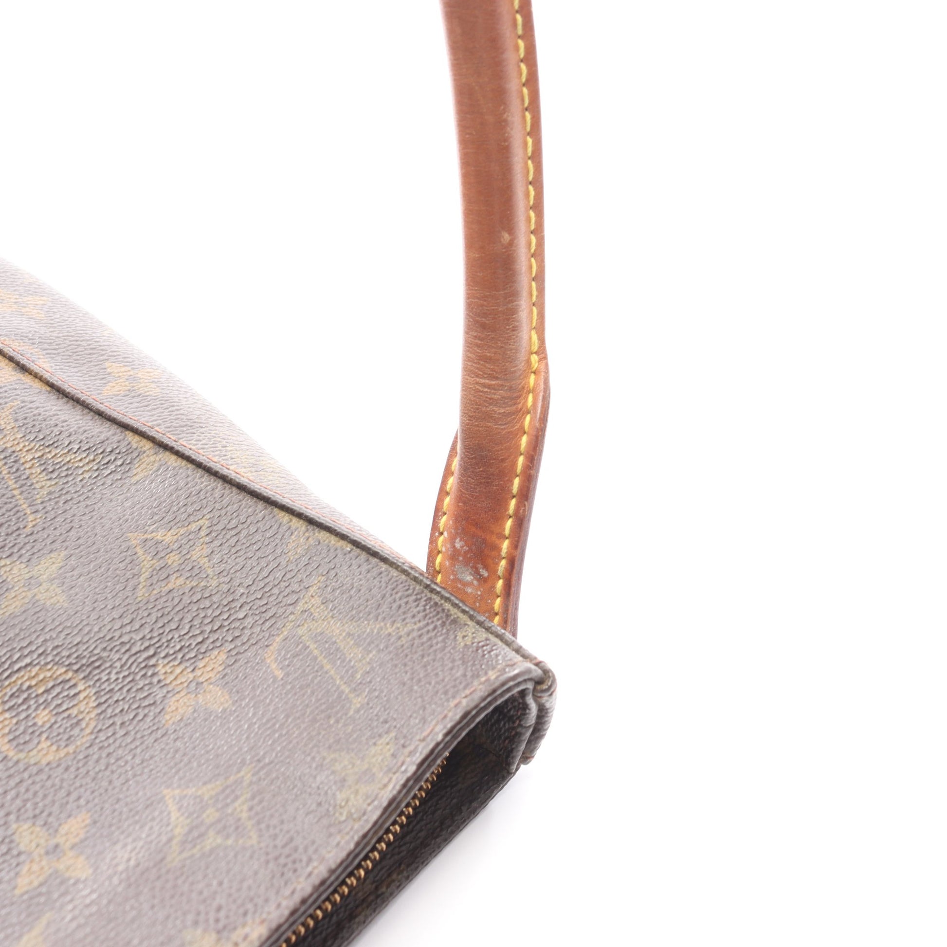 ルーピングGM モノグラム ショルダーバッグ PVC レザー ブラウン ルイヴィトン バッグ LOUIS VUITTON