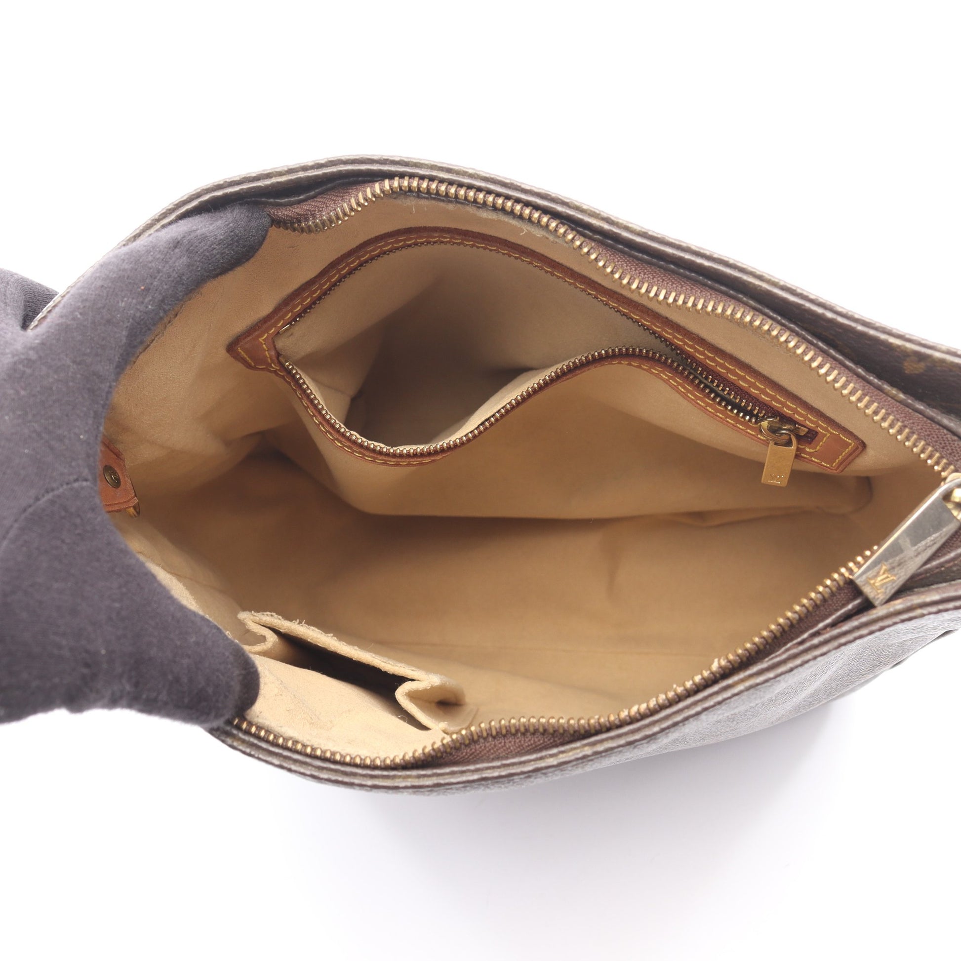 ルーピングGM モノグラム ショルダーバッグ PVC レザー ブラウン ルイヴィトン バッグ LOUIS VUITTON