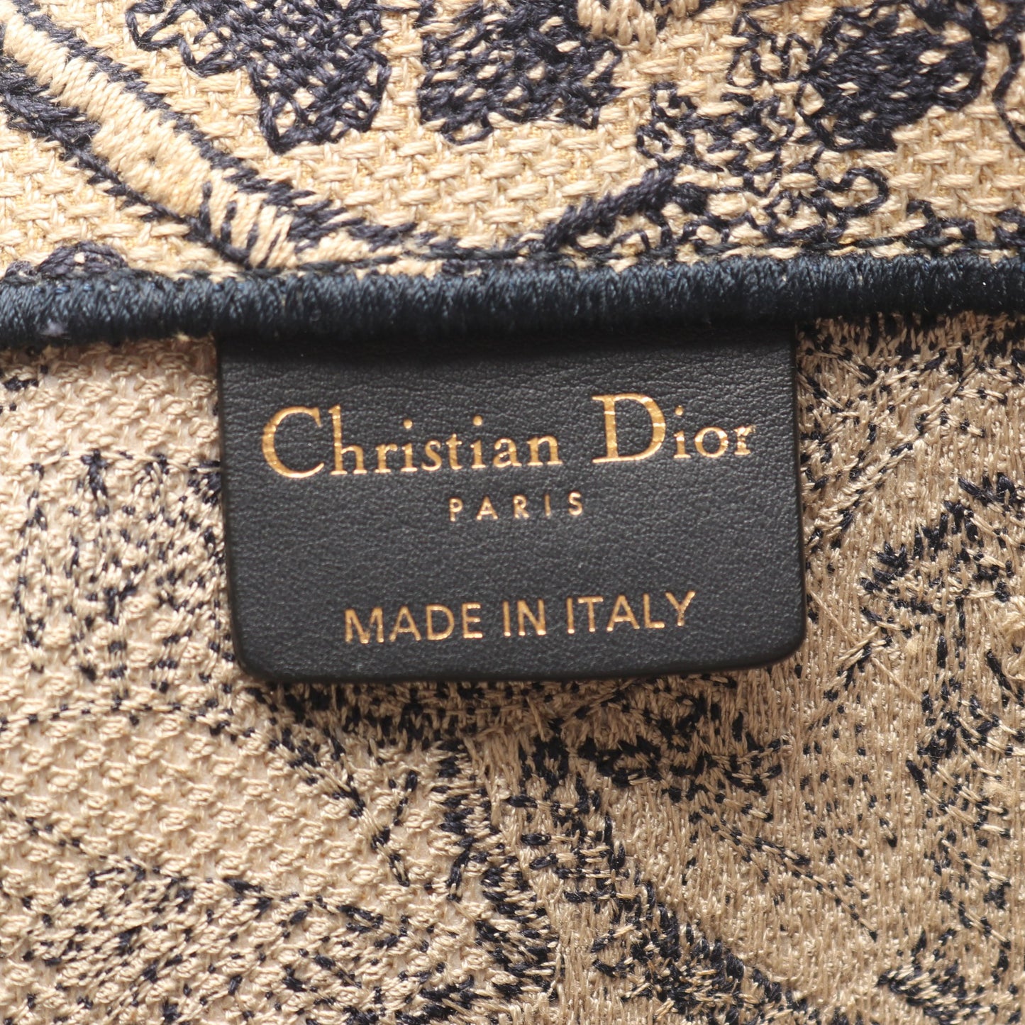 BOOK TOTE ブックトート ラージ ハンドバッグ トートバッグ キャンバス ベージュ ネイビー クリスチャンディオール バッグ Christian Dior