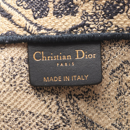 BOOK TOTE ブックトート ラージ ハンドバッグ トートバッグ キャンバス ベージュ ネイビー クリスチャンディオール バッグ Christian Dior