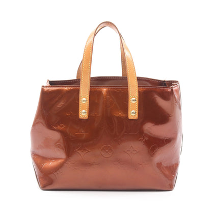 リードPM モノグラムヴェルニ ハンドバッグ レザー ブロンズ ルイヴィトン バッグ LOUIS VUITTON