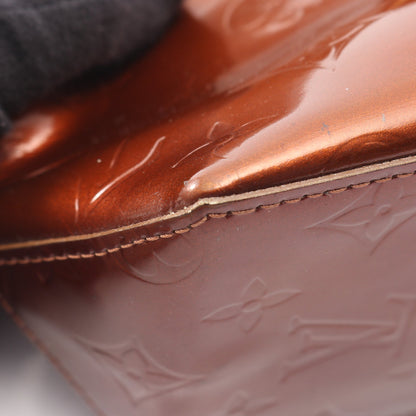 リードPM モノグラムヴェルニ ハンドバッグ レザー ブロンズ ルイヴィトン バッグ LOUIS VUITTON