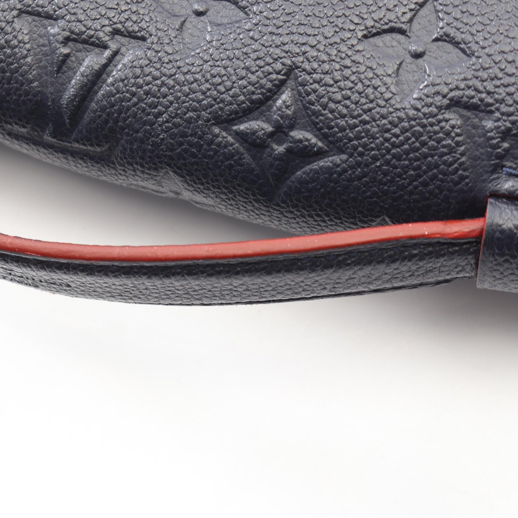 ポシェット メティス モノグラムアンプラント マリーヌルージュ 2WAY ハンドバッグ レザー ネイビー ルイヴィトン バッグ LOUIS VUITTON