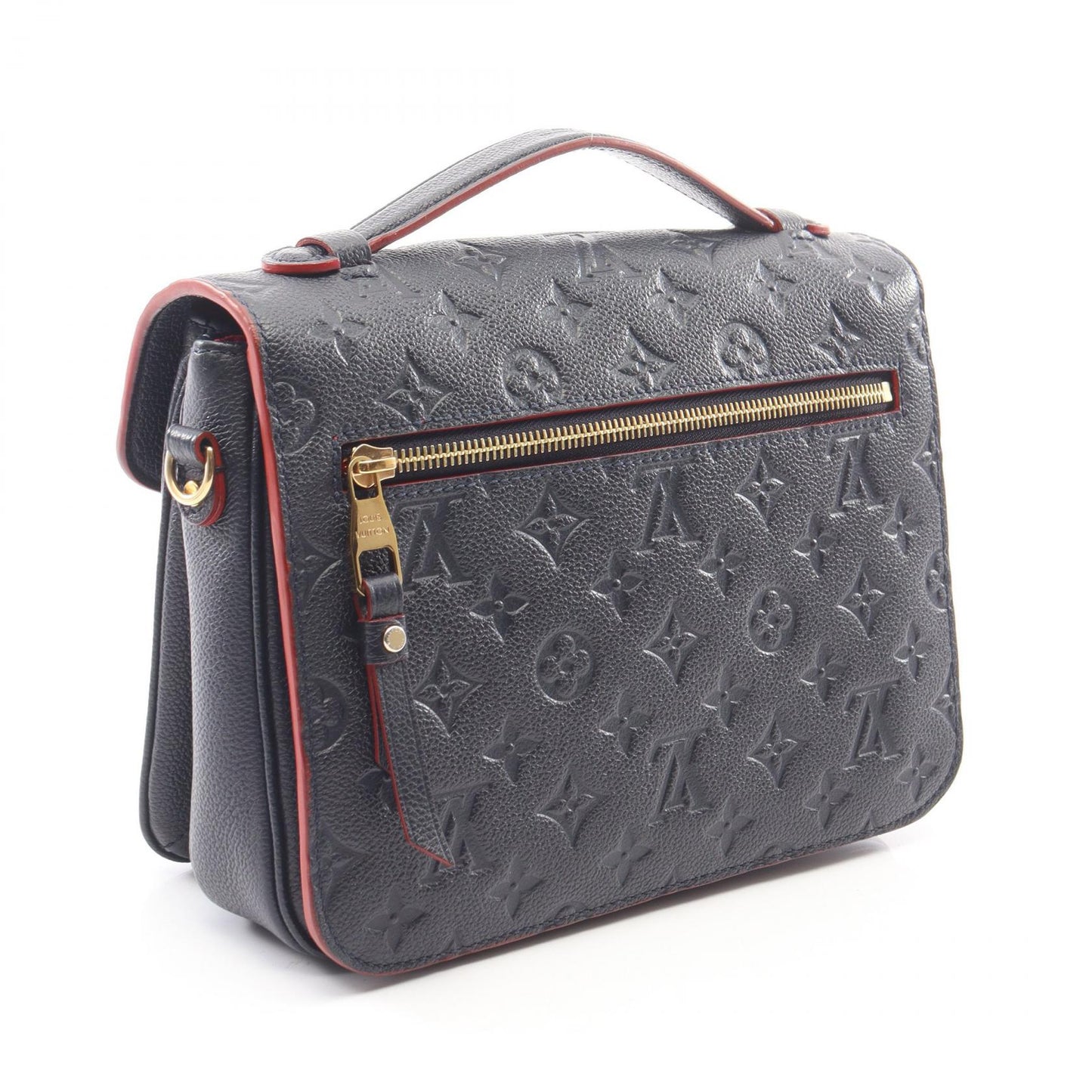 ポシェット メティス モノグラムアンプラント マリーヌルージュ 2WAY ハンドバッグ レザー ネイビー ルイヴィトン バッグ LOUIS VUITTON