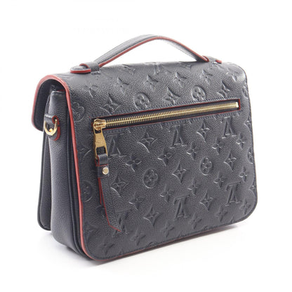 ポシェット メティス モノグラムアンプラント マリーヌルージュ 2WAY ハンドバッグ レザー ネイビー ルイヴィトン バッグ LOUIS VUITTON