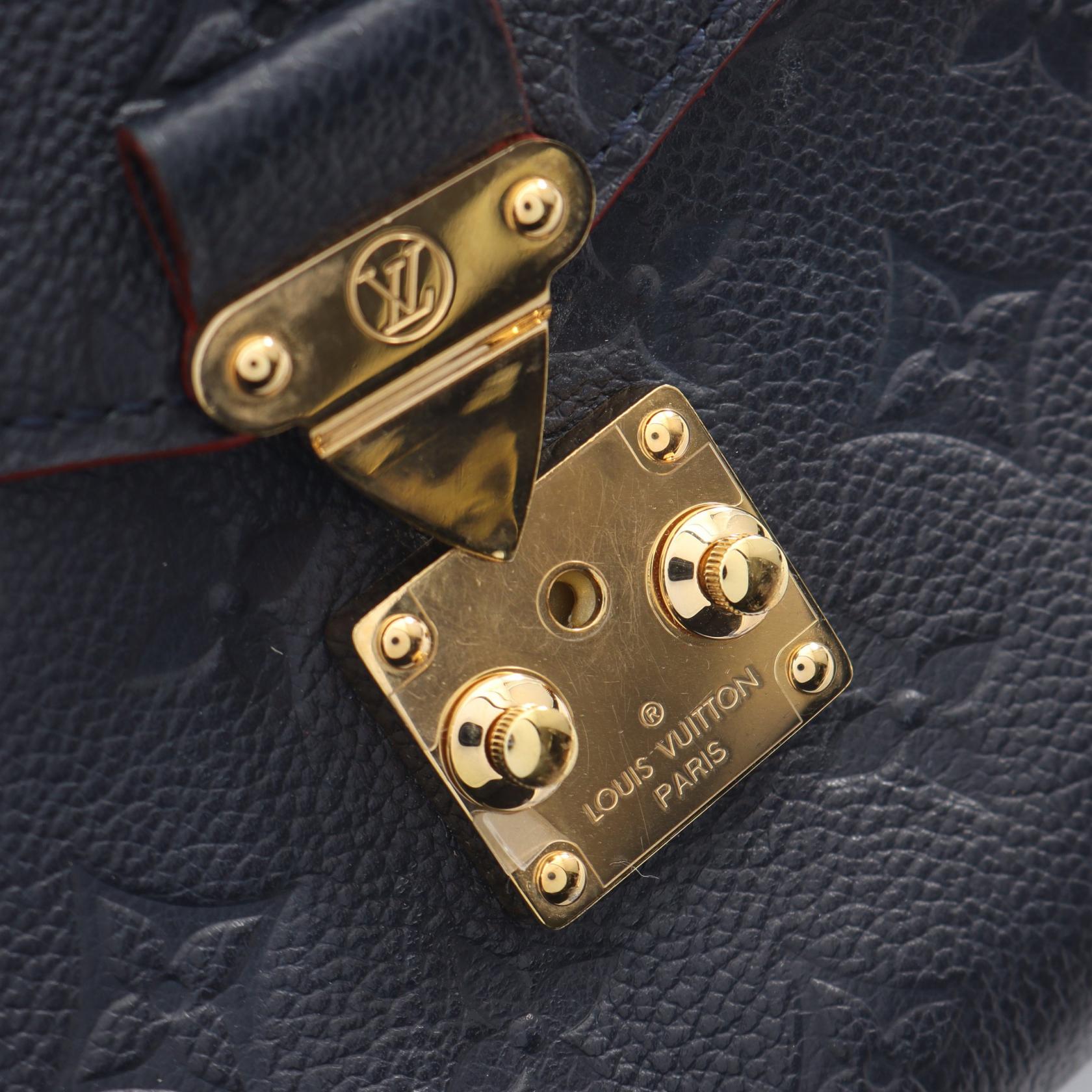 ポシェット メティス モノグラムアンプラント マリーヌルージュ 2WAY ハンドバッグ レザー ネイビー ルイヴィトン バッグ LOUIS VUITTON