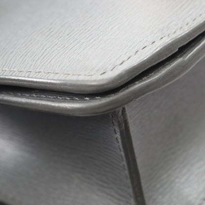 クラシックボックス ショルダーバッグ レザー グレー セリーヌ バッグ CELINE