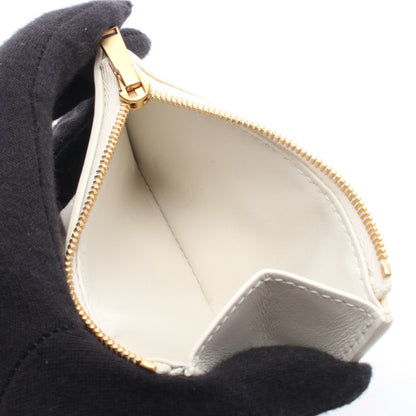 カセット マキシイントレチャート スモール 三つ折り財布 レザー ホワイト ボッテガヴェネタ 財布・小物 BOTTEGA VENETA