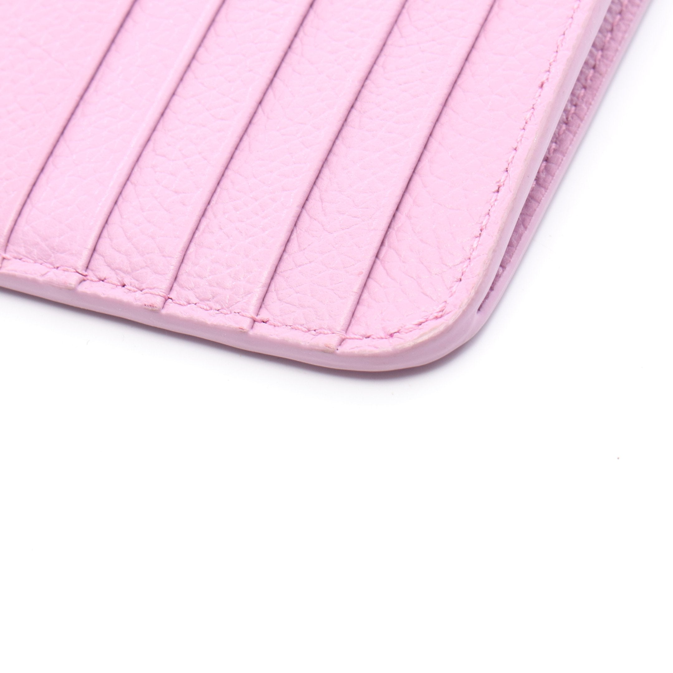 CASH ロング カードケース コインケース レザー ピンク バレンシアガ