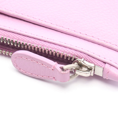 CASH ロング カードケース コインケース レザー ピンク バレンシアガ 財布・小物 BALENCIAGA