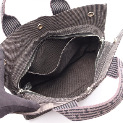 エールラインPM ハンドバッグ トートバッグ ナイロンキャンバス ダークグレー シルバー金具 エルメス バッグ HERMES