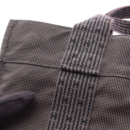 エールラインPM ハンドバッグ トートバッグ ナイロンキャンバス ダークグレー シルバー金具 エルメス バッグ HERMES