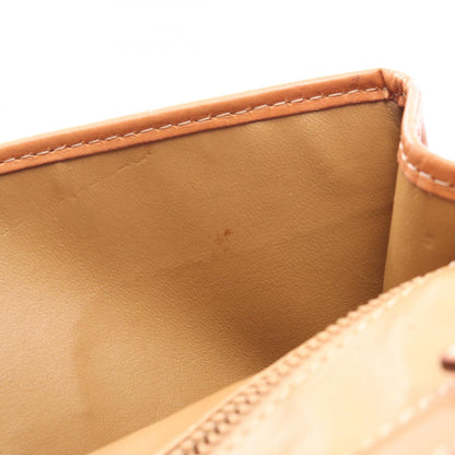 マカダム ショルダーバッグ PVC レザー ベージュ ブラウン セリーヌ バッグ CELINE
