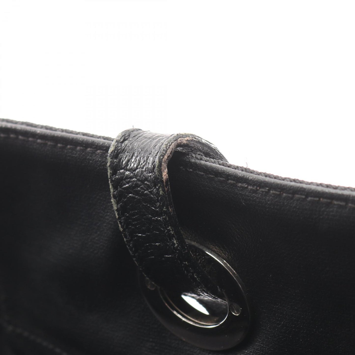 パリビアリッツ トートMM ハンドバッグ トートバッグ レザー コーティングキャンバス ブラック シルバー金具 シャネル バッグ CHANEL
