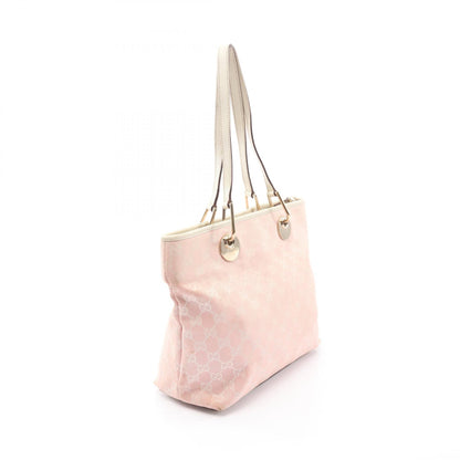 GGキャンバス ハンドバッグ トートバッグ キャンバス レザー ピンク ホワイト グッチ バッグ GUCCI