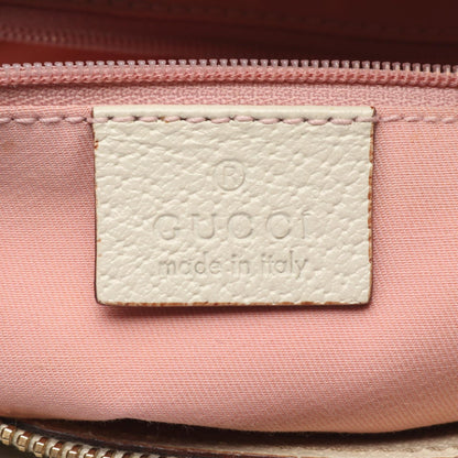 GGキャンバス ハンドバッグ トートバッグ キャンバス レザー ピンク ホワイト グッチ バッグ GUCCI