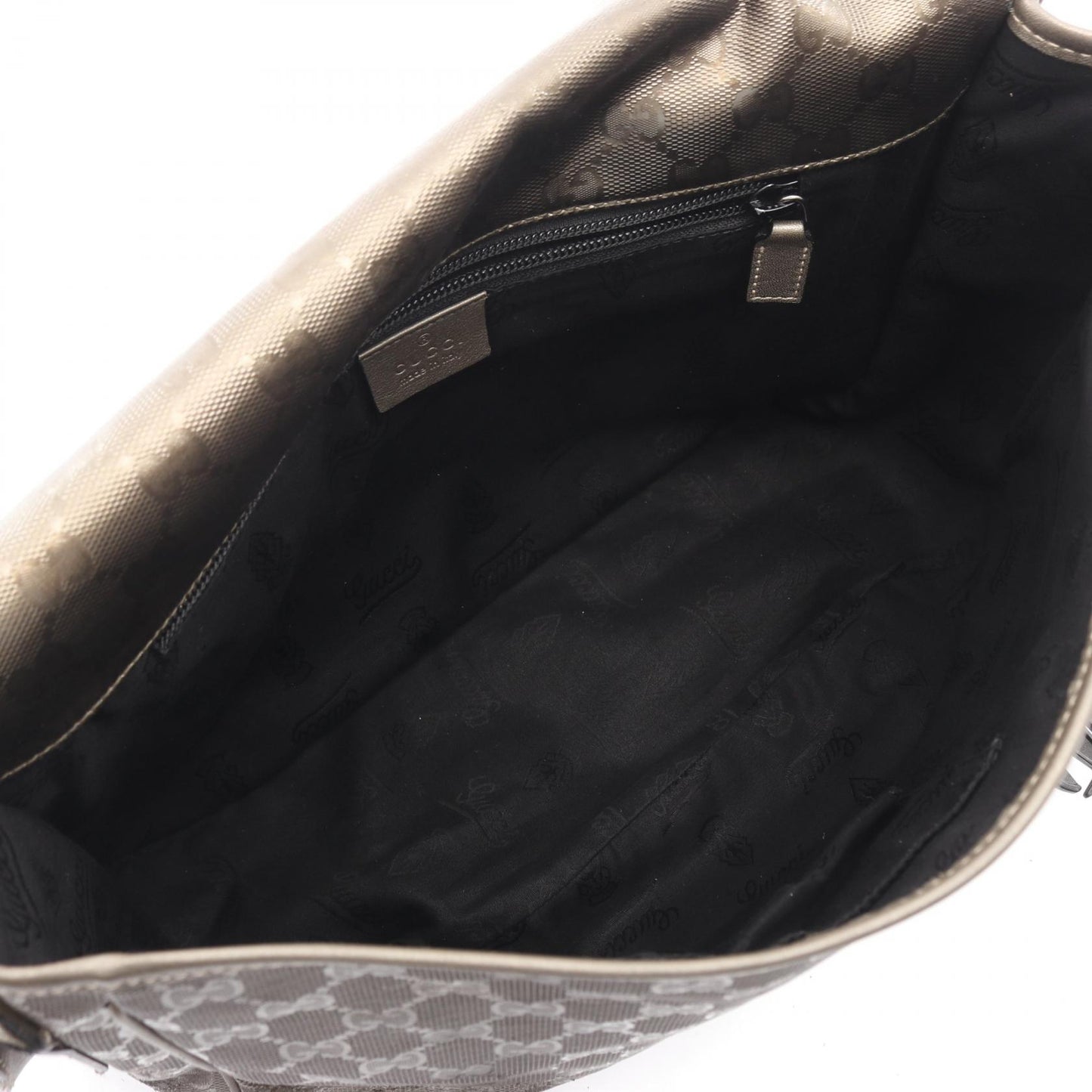 GGインプリメ ショルダーバッグ PVC レザー ブロンズ グッチ バッグ GUCCI